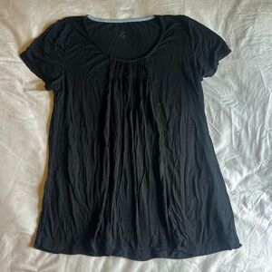 Black Rouched Top – Size Medium